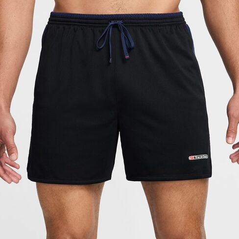شورت الجري Track Club Dri-FIT مقاس 5 بوصات من Nike للرجال ببطانة قصيرة مقاس L أسود/أزرق داكن in Saudi Arabia