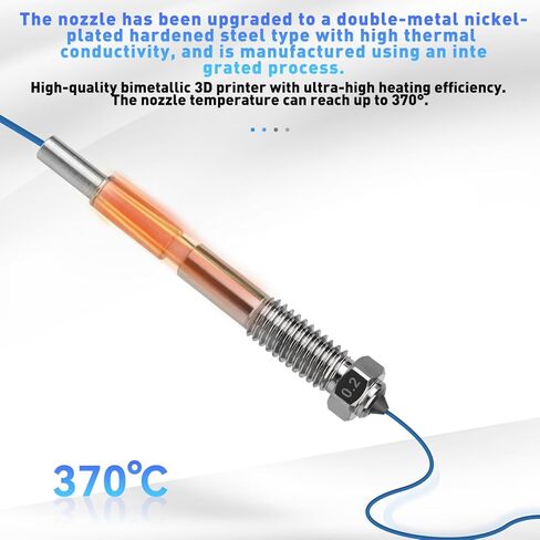 0.6mm Bimetallic Nozzle for qidi Plus 4 Quick Release Ceramic Insulated Integral 0.6mm Nozzle, QD-4.5-0.6 Ceramic Integral Nozzle, High Temperature Resistant for qidi in Saudi Arabia