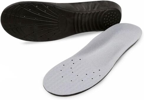 Shoe Insoles for Men & Women, Excellent Shock Absorption & Cushioning for Foot Pain Relief, Comfortable Insoles for Daily Use-Black- L[US M: 8-12/W: 10-15] in Saudi Arabia