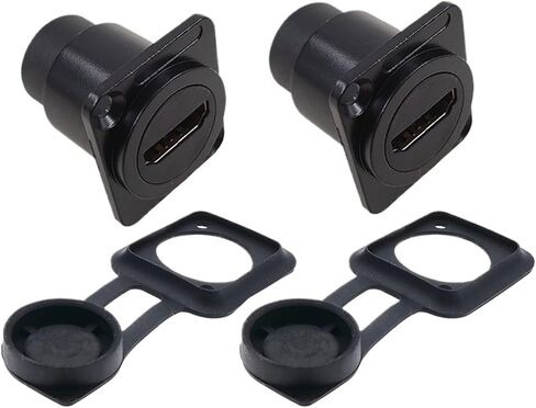 2PCS HDMI Video D-Type Socket Interface Conversion 4K Docking Head Female(T) in Saudi Arabia