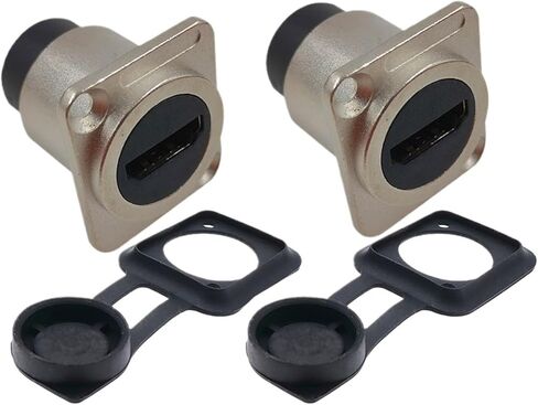 2PCS HDMI Video D-Type Socket Interface Conversion 4K Docking Head Female(T) in Saudi Arabia