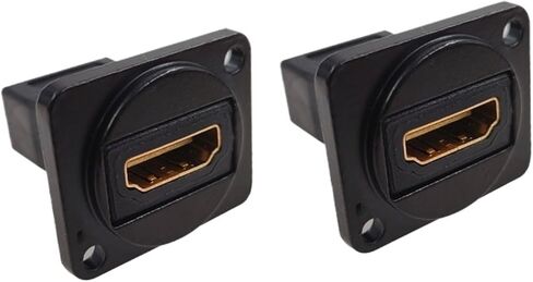 2PCS HDMI Video D-Type Socket Interface Conversion 4K Docking Head Female(T) in Saudi Arabia