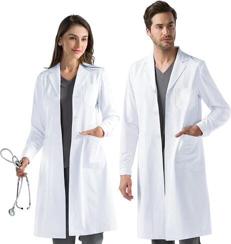 Professional Lab Coat, Medical Coat, Suitable for Medical Students, Laboratories, Masquerade Parties, Unisex in Saudi Arabia