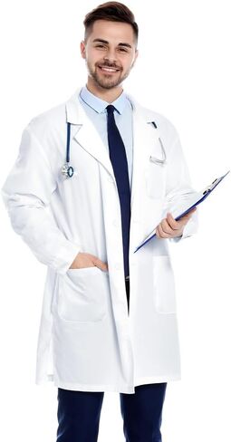 Professional Lab Coat, Medical Coat, Suitable for Medical Students, Laboratories, Masquerade Parties, Unisex in Saudi Arabia