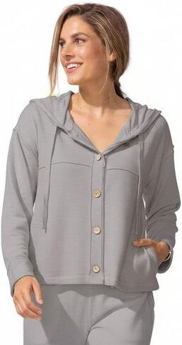 Escape by Habitat Women's Modal Spandex Cruising Hoodie - 26838 in Saudi Arabia
