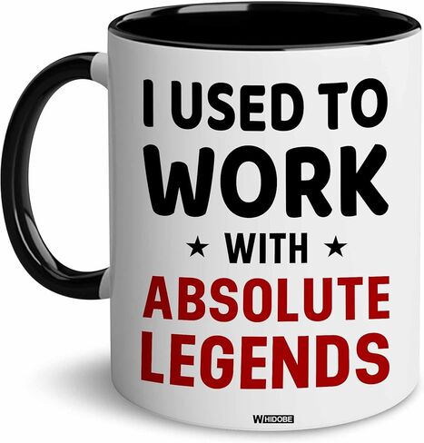 WHIDOBE Going Away Gift For Coworker - I Used To Work With Absolute Legend - Gift For Retirement - Goodbye Boss, Management, Coworker Gifts - Going Away, Farewell, Leaving Job, Good Luck New Job in Saudi Arabia