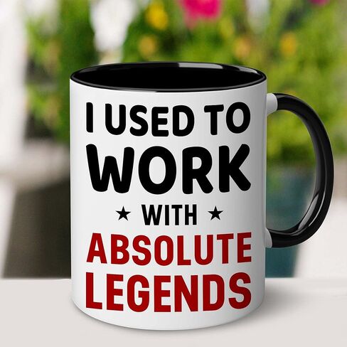 WHIDOBE Going Away Gift For Coworker - I Used To Work With Absolute Legend - Gift For Retirement - Goodbye Boss, Management, Coworker Gifts - Going Away, Farewell, Leaving Job, Good Luck New Job in Saudi Arabia