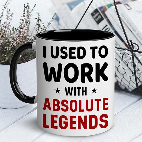 WHIDOBE Going Away Gift For Coworker - I Used To Work With Absolute Legend - Gift For Retirement - Goodbye Boss, Management, Coworker Gifts - Going Away, Farewell, Leaving Job, Good Luck New Job in Saudi Arabia
