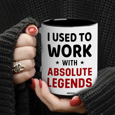 WHIDOBE Going Away Gift For Coworker - I Used To Work With Absolute Legend - Gift For Retirement - Goodbye Boss, Management, Coworker Gifts - Going Away, Farewell, Leaving Job, Good Luck New Job in Saudi Arabia