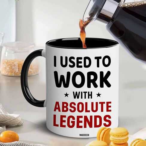 WHIDOBE Going Away Gift For Coworker - I Used To Work With Absolute Legend - Gift For Retirement - Goodbye Boss, Management, Coworker Gifts - Going Away, Farewell, Leaving Job, Good Luck New Job in Saudi Arabia