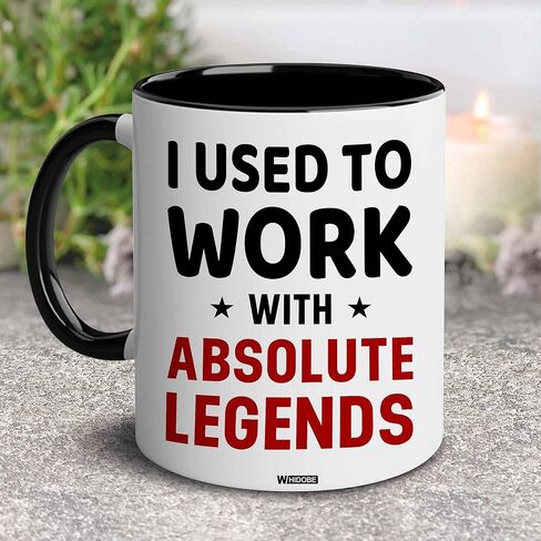 WHIDOBE Going Away Gift For Coworker - I Used To Work With Absolute Legend - Gift For Retirement - Goodbye Boss, Management, Coworker Gifts - Going Away, Farewell, Leaving Job, Good Luck New Job in Saudi Arabia