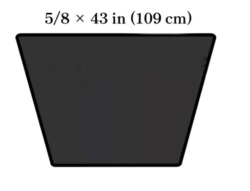 حزام B40/5L430، حزام B40، حزام 5L430، أحزمة B40 أو 5L430، 5/8 × 43 بوصة 2 قطعة in Kuwait