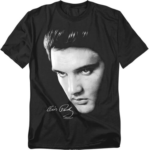 تي شيرت Popfunk Elvis Presley Signature Heartthrob Music للكبار للجنسين in Saudi Arabia