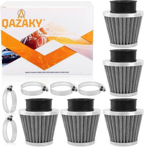 5pcs 38mm 39mm 40mm 1.5" Filter for 50cc 90cc 110cc 125cc 150cc 200cc GY6 ATV Scooter Quad Go Kart Moped Pit Dirt Racing Bike Kawasaki Yamaha Suzuki Baja TaoTao in Saudi Arabia