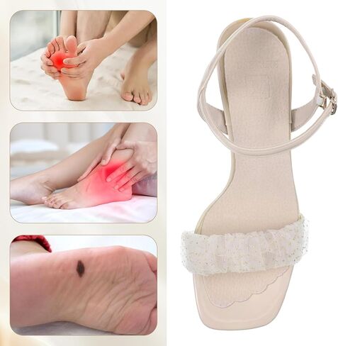 Qianyu 2 Pairs Pigskin High Heel Cushion Inserts, Non-Slip Cushion Insoles Adhesive Shoe Insoles Ultra-Thin Shoe Inserts Barefoot Sandal Insole for Flat Open Toe Shoes Dress Shoes Boots Women,6.5-7.5 in Saudi Arabia