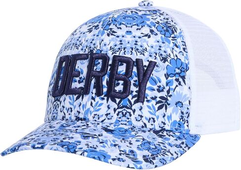 قبعة Vineyard Vines للسيدات من Kentucky Derby Derby لسائقي الشاحنات، باللون الأزرق الهادئ، Onesz in Kuwait