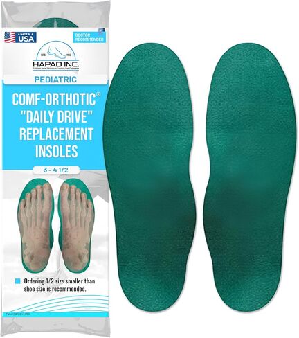 نعل داخلي بديل للقيادة اليومية من HAPAD Comf-Orthotic للرجال - نعال أحذية رياضية مريحة وممتصة للصدمات لأسلوب حياة نشط - حشوات الأحذية والنعال مع دعم القوس والكعب ومقدمة القدم in Kuwait