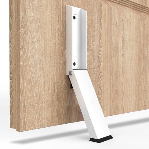 Kick Down Door Stoppers for Bottom, No Drilling Door Stoppers, Door Holder to Keep Door Open, Under Door Noise Stopper (Black) in Saudi Arabia
