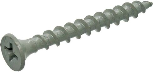 Grip-Rite PTN158S5 PG10 Polymer Coated #6 x 1-5/8" Coarse Thread Deck Screw, Gray, 5lb Box in Saudi Arabia