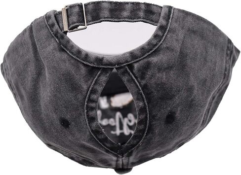 Football Mom Ponytail Baseball Cap Messy Bun Vintage Washed Distressed Twill Plain Hat for Women (Football mom, One Size) in Saudi Arabia