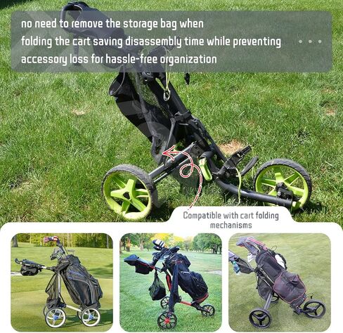 سلة تخزين عربة التسوق باللون الأسود لعربات الدفع Bag-Boy BB12811 Compact 3 وQuad XL وTriSwivel II in Kuwait