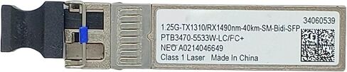 1 قطعة 34060539 1.25G-TX1310/RX1490nm-40km-SM-Bidi-SFP PTB3470-5533W-LC/PC + in Saudi Arabia