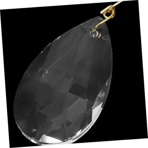 VANZACK 15pcs Teardrop Crystal Pendants for Chandelier Decoration Crystal Beads for Home Lamp and Garden Decor Elegant Hanging Ornaments in Saudi Arabia