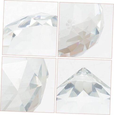 INOOMP 4pcs Crystal Prisms Suncatchers for Windows Rainbow Maker Hanging Decor for Home and Garden Decoration in Saudi Arabia