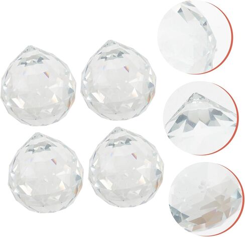 INOOMP 4pcs Crystal Prisms Suncatchers for Windows Rainbow Maker Hanging Decor for Home and Garden Decoration in Saudi Arabia