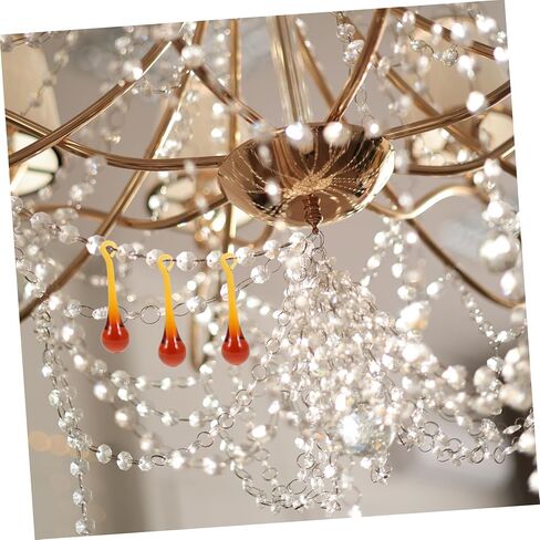 10pcs Crystal Chandelier Prisms Hanging Light Pendant Decorations DIY Lamp Ornaments Glass Droplets for Wedding and Home Decor in Saudi Arabia