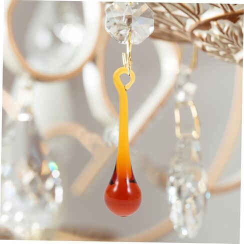 10pcs Crystal Chandelier Prisms Hanging Light Pendant Decorations DIY Lamp Ornaments Glass Droplets for Wedding and Home Decor in Saudi Arabia
