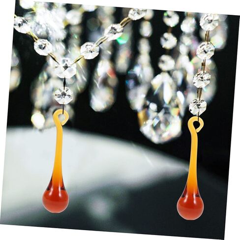 10pcs Crystal Chandelier Prisms Hanging Light Pendant Decorations DIY Lamp Ornaments Glass Droplets for Wedding and Home Decor in Saudi Arabia