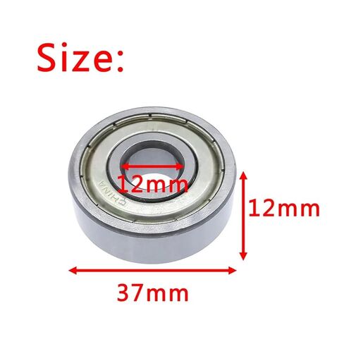 1 piece 6301ZZ deep Groove Ball Bearing 12 * 37 * 12 mm Metal Sealed Carbon Steel in Saudi Arabia