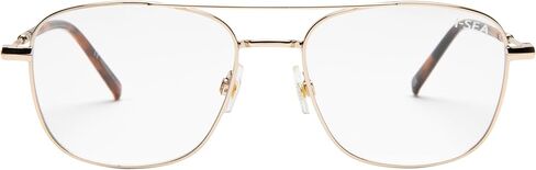 I-SEA Jonas Reader, Round Unisex Reading Glasses, Gold, Metal Frame, Bluelight Blocking, Anti-Glare in Saudi Arabia