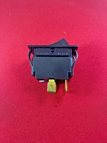 Carling DPST Rocker Switch, 10A 250VAC/15A 125VAC, 3/4 Horse-Power Rating, Black in Saudi Arabia