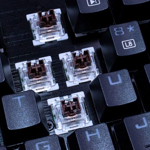 مفاتيح Outemu باللون البني، 3 دبابيس تعمل باللمس/RGB/مقاومة للغبار للوحة مفاتيح الألعاب الميكانيكية - متوافقة مع مفاتيح Cherry MX-Pack 109 in Saudi Arabia