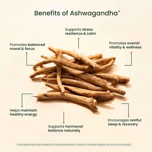 Ashwagandha 675mg - Premium Stress & Anxiety Support Herbal Ashwagandha Supplements - KSM-66 Ashwagandha for Mood, Energy, Focus & Sleep Support - Non-GMO Organic Ashwagandha Capsules in Saudi Arabia