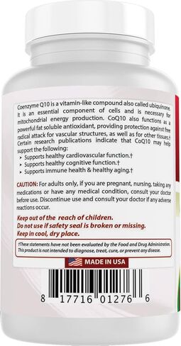 Best Naturals COQ10 100 mg 120 Capsules in Saudi Arabia