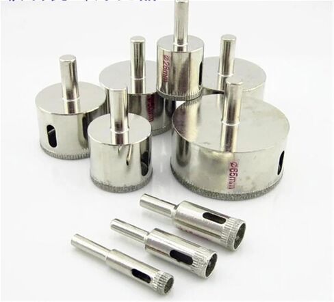 38-65mm Diamond Core Drill Ceramic Tile Bead Knife Glass Dilator Glass Drill Bit 1Pcs(50mm) in Kuwait