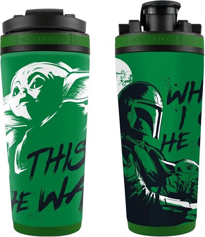 WinCraft 26oz 4D Stainless Steel Ice Shaker Star Wars The Mandalorian Green in Saudi Arabia