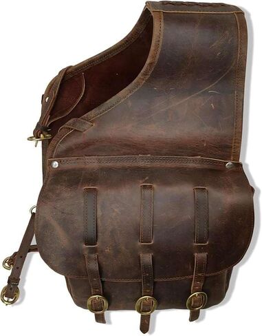 Coltoro Leather Pommel Saddle Bags for Western Horse| Trail Riding Bag with Strap for Horse Gear| Equestrian Gifts|Gear Carrier Saddle Bag in Saudi Arabia