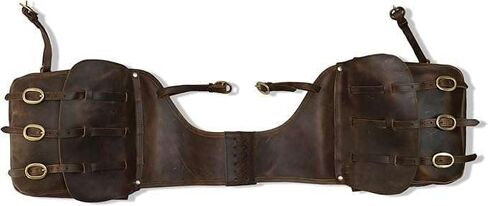 Coltoro Leather Pommel Saddle Bags for Western Horse| Trail Riding Bag with Strap for Horse Gear| Equestrian Gifts|Gear Carrier Saddle Bag in Saudi Arabia