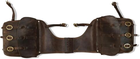 Coltoro Leather Pommel Saddle Bags for Western Horse| Trail Riding Bag with Strap for Horse Gear| Equestrian Gifts|Gear Carrier Saddle Bag in Saudi Arabia