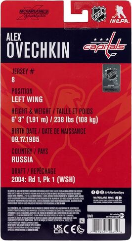 McFarlane Toys- NHL Alex Ovechkin (Washington Capitals) 6in Action Figure McFarlane's SportsPicks in Saudi Arabia