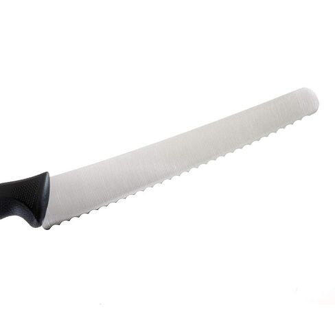مقبض أسود من Mercer Culinary M23211 Millennia، حافة مموجة بعرض 25.4 سم، حافة مموجة لليد اليسرى 25.4 سم، سكين خبز in Saudi Arabia