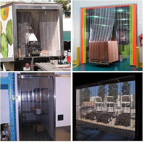 PVC Ribbon Curtain, Leather Curtain Warm Glass Supermarket Soft Door Curtain, Windscreen Partition (Colour: 2.8mm, Size: 0.75X2M) in Saudi Arabia