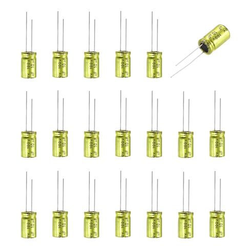 MECCANIXITY 3.3uF 100V Non-Polarized Electrolytic Capacitor, 8mm x 12mm Aluminum Audio Capacitors for DIY Projects Audio Tweeter Frequency Divider Pack of 20 in Saudi Arabia