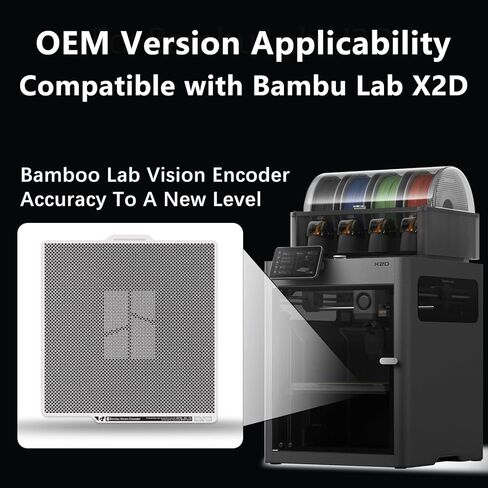 Original Bamboo X2D Vision Encoder for Bambu Lab X2D Build Plate 3D Printer Below 50μm Motion Accuracy for Bambu Lab Vision Encoder Injection-Molded-Level Quality Bambu X2D 3D Pinter Accessories in Saudi Arabia