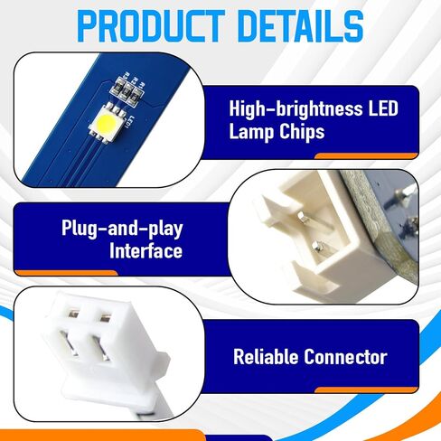 مجموعتان من مجموعة استبدال لوحة إضاءة LED 24 فولت متوافقة مع طابعة Flashforge Adventurer 5M/5M Pro ثلاثية الأبعاد، شريط إضاءة LED عالي السطوع، ملحق طابعة ثلاثية الأبعاد لتعزيز الإضاءة الداخلية in Kuwait