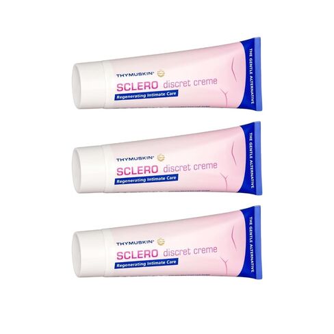 Thymuskin Sclero Intimate Skin Care - كريم مهدئ للبشرة الجافة أو المصابة بالحكة أو الحساسة - يدعم تجديد البشرة وترطيبها وراحتها - مثالي للبشرة الحساسة أو المتقدمة في السن أو التفاعلية in Kuwait